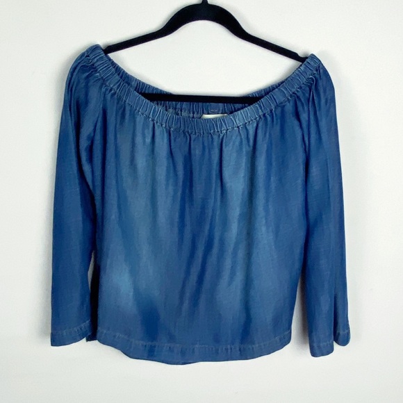 Anthro Cloth & Stone Chambray Blouse | G20-9 - Picture 8 of 13